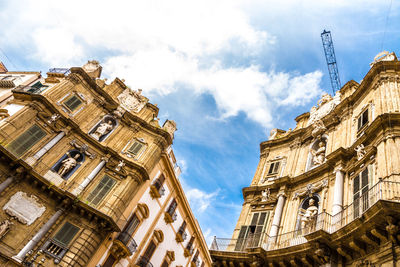 Low angle view of historical building against sky