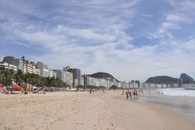 Group of people on beach