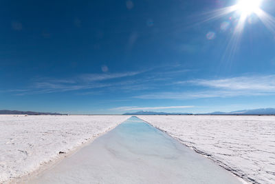 Scenic view of desert against sky