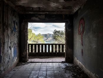 View of abandoned building