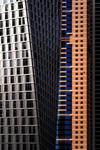 Low angle view of buildings in city