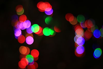 Defocused lights at night