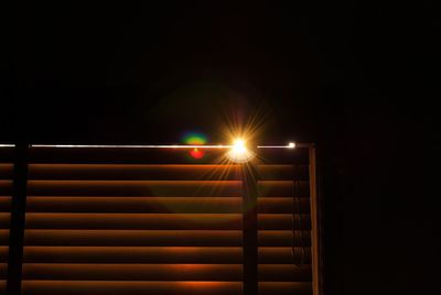 Illuminated building at night