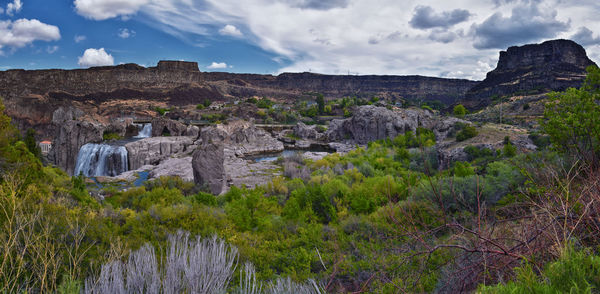 Panoramic view of landscape against sky