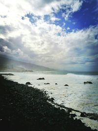 Scenic view of sea against sky