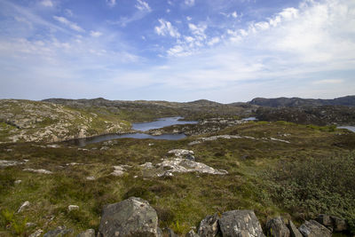 Scenic view of landscape against sky