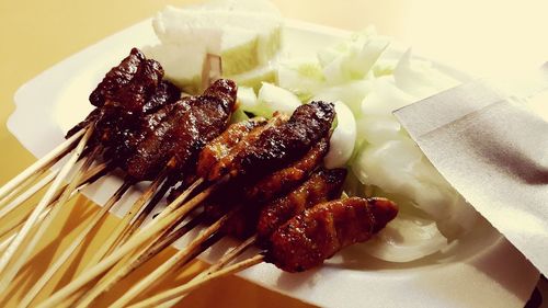 Close-up of food on plate