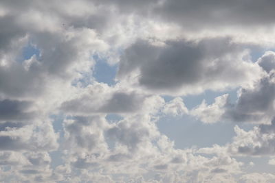 Low angle view of clouds in sky