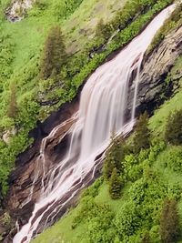 Scenic view of waterfall