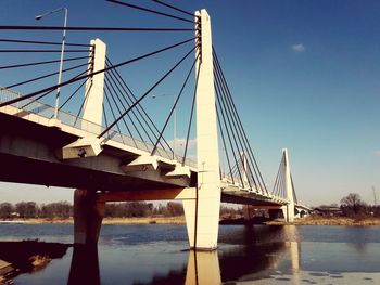 View of suspension bridge