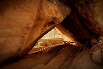 Rock formation in cave