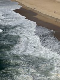High angle view of beach