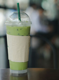 Close-up of drink on table