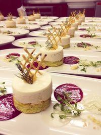 Close-up of food on table