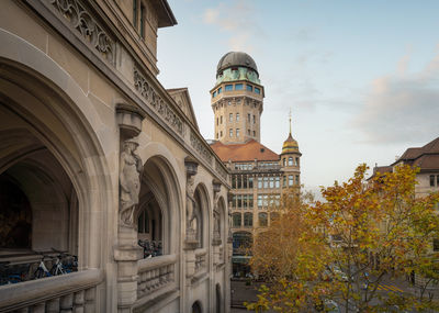 Low angle view of historic building