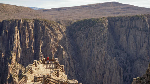 Panoramic view of mountain range