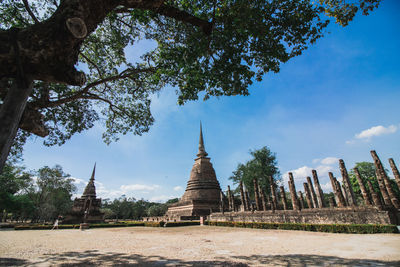 View of temple building against sky