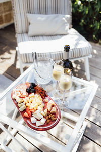 Close-up of food on table