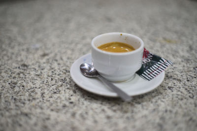 Close-up of drink on table