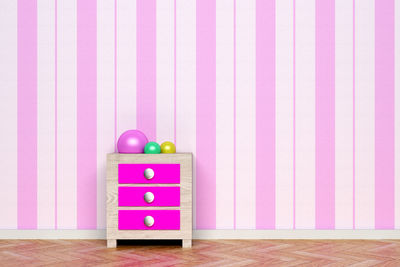 3d rendering of a pink night stand