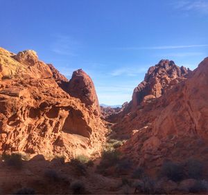 View of rock formations