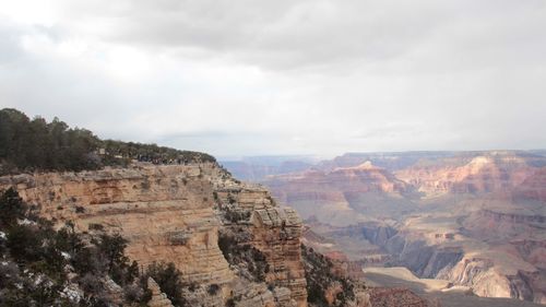 Scenic view of rocky mountains against sky