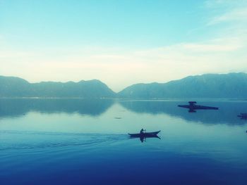 Scenic view of calm sea against sky