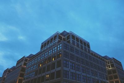 Low angle view of building against clear sky