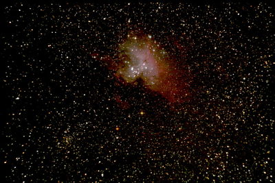 Fireworks against sky at night