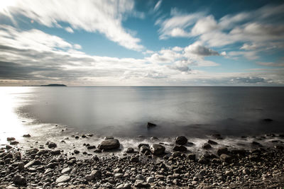 Scenic view of sea against sky