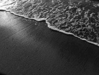 High angle view of beach