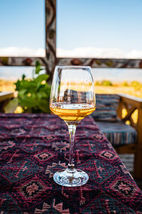 Typical georgian orange wine