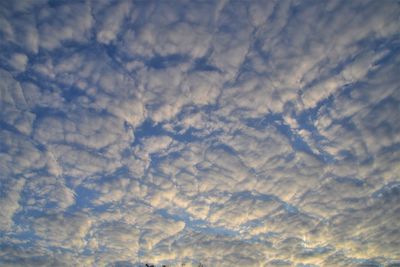 Low angle view of clouds in sky