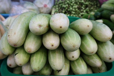 Close-up of fruits for sale at market stall