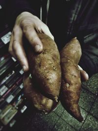 Close-up of man working