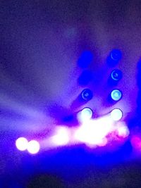 Defocused lights at night