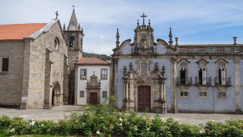 Exterior of historic building against sky