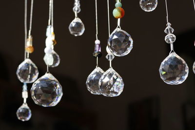 Close-up of hanging lights