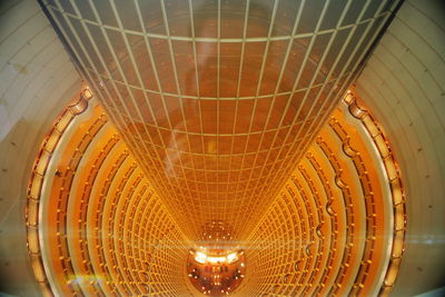 Close-up of illuminated ceiling