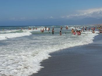 People at beach