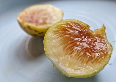 High angle view of bread on table