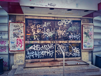 Graffiti on wall