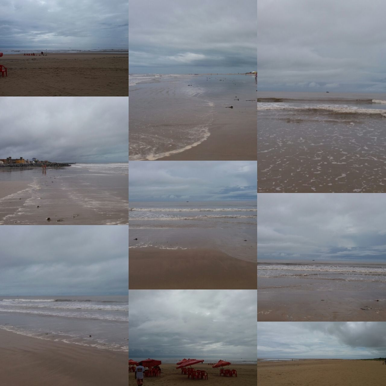 sky, cloud - sky, beach, sea, water, cloudy, shore, horizon over water, sand, cloud, day, nature, outdoors, built structure, incidental people, scenics, tranquility, high angle view, weather, beauty in nature