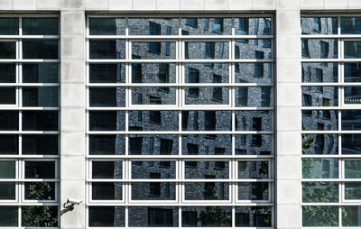 Full frame shot of building with windows