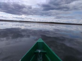 Close-up of water against sky