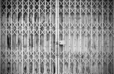 Full frame shot of closed gate