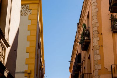 Low angle view of buildings against sky