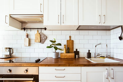 Utensils on kitchen