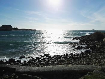 Scenic view of sea against sky