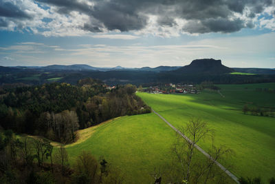 Scenic view of landscape against sky